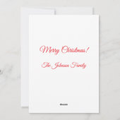 Wereldbol voor prettige kerstsneeuw feestdagenkaart (Achterkant)