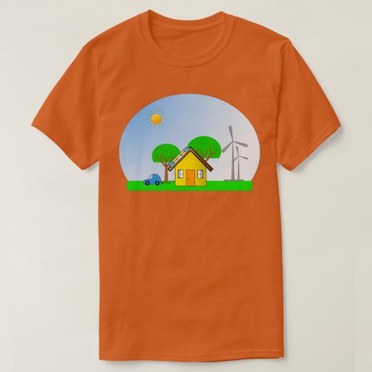 Wereldbol voor schone energie sneeuw t-shirt (Design voorkant)
