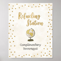 Wereldbol Vrijgezellenfeest tankstation