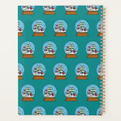 Wereldbol w Kardinaal Sneeuwman & Pine Tree | pers Planner (Achterkant)