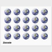 Wereldbol Wereld van Bedankt - Circle Sticker (Vel)
