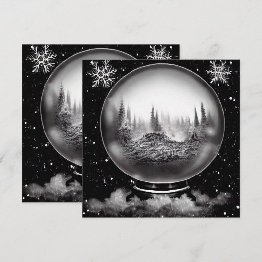 Wereldbol winterlandschap (Voorkant / Achterkant)