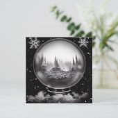 Wereldbol winterlandschap (Staand voorkant)