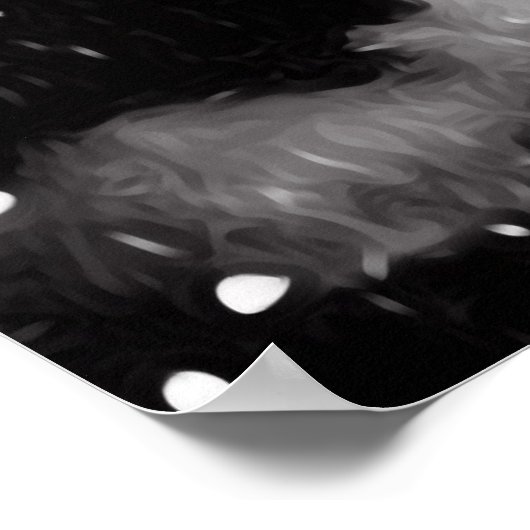 Wereldbol winterlandschap poster (Hoek)