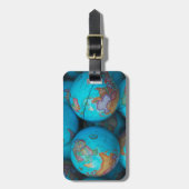 Wereldbollen Bagagelabel (Voorkant verticaal)