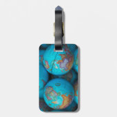 Wereldbollen Bagagelabel (Achterkant verticaal)