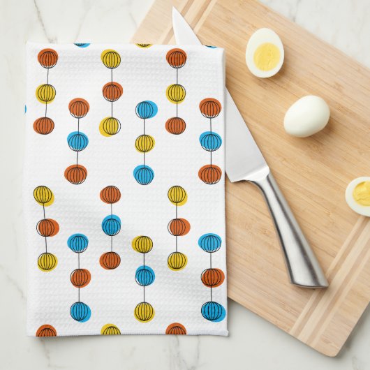 Wereldbollen keukenhanddoeken (Quarter Fold)