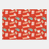 Wereldbollen met kerstinnevel Gifts Wrapping Paper (Voorkant 3)
