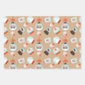 Wereldbollen met kerstinnevel Gifts Wrapping Paper (Voorkant)