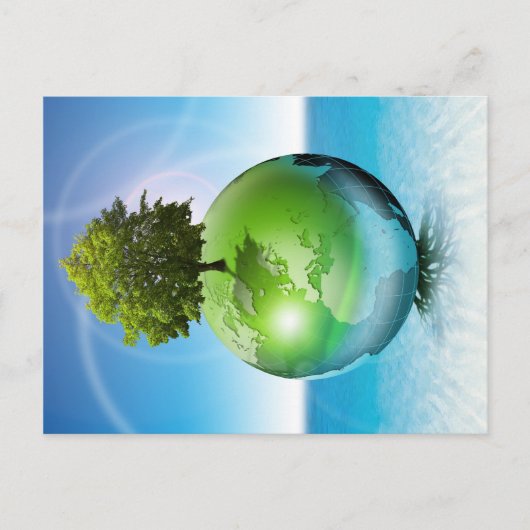 Wereldboom - ecologie briefkaart (Voorkant)