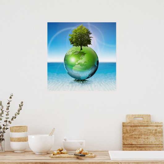 Wereldboom - ecologie poster (Keuken)
