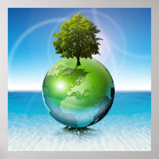 Wereldboom - ecologie poster