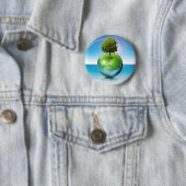Wereldboom - ecologie ronde button 5,7 cm (In situ)