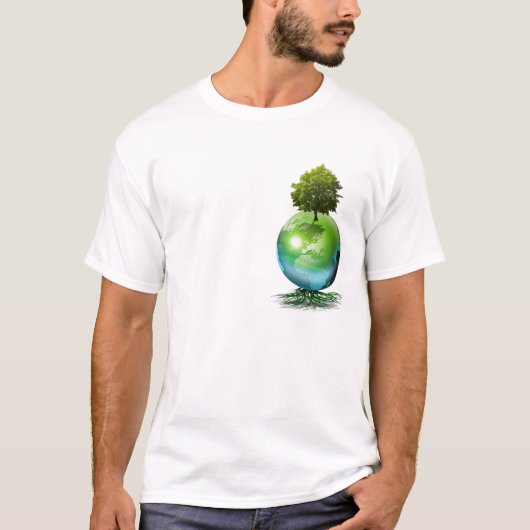 Wereldboom - ecologie t-shirt (Voorkant)