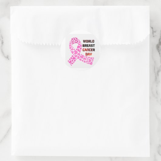 Wereldborstkankerdag viering Stickers (Tas)