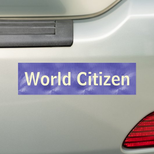Wereldburger Bumpersticker (Op auto)
