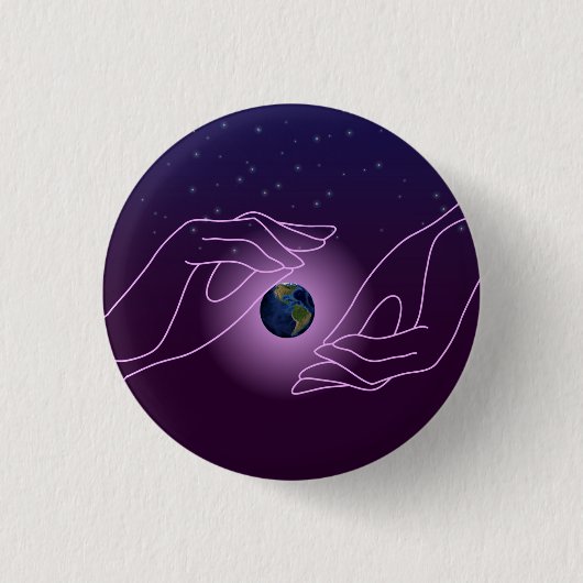 WereldButton Ronde Button 3,2 Cm (Voorkant)