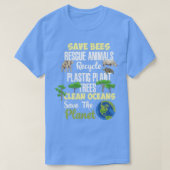 Wereldcadeau voor de Aarde van de planeet T-shirt (Design voorkant)