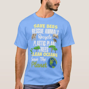 Wereldcadeau voor de Aarde van de planeet T-shirt