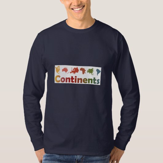 Wereldcontinenten T-shirt (Voorkant)