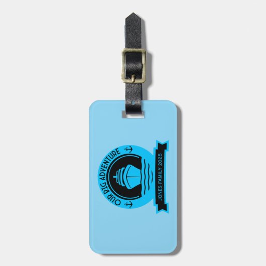 wereldcruise bagagelabel (Voorkant verticaal)