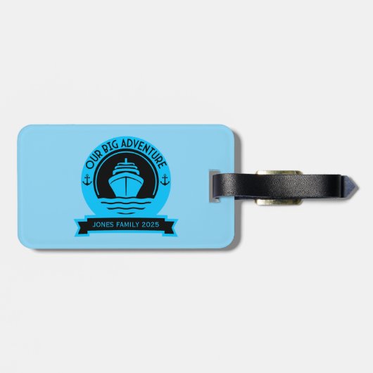 wereldcruise bagagelabel (Achterkant horizontaal)