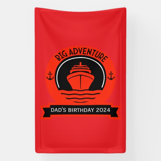 wereldcruise spandoek (Verticaal)