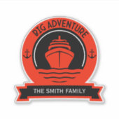 wereldcruise sticker (Voorkant)