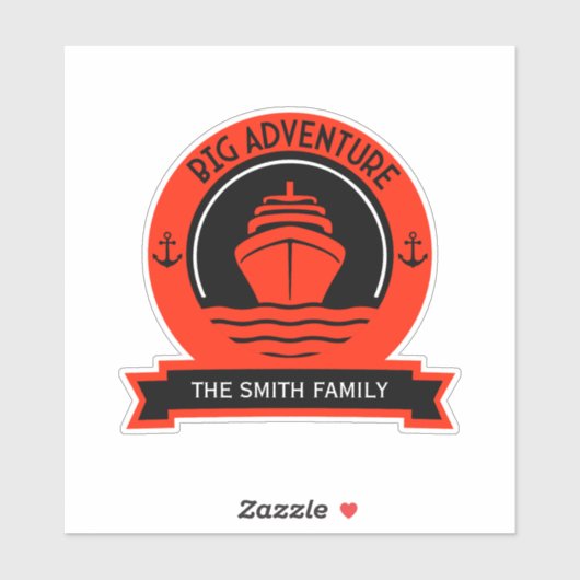 wereldcruise sticker (Vel)