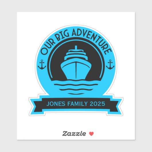 wereldcruise sticker (Vel)