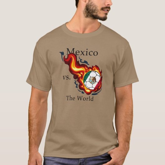 Wereldcup - Mexico versus de wereld T-shirt (Voorkant)