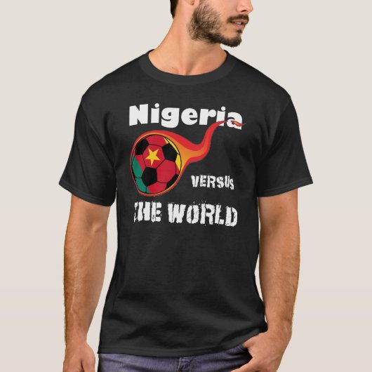 Wereldcup - Nigeria versus de wereld T-shirt (Voorkant)