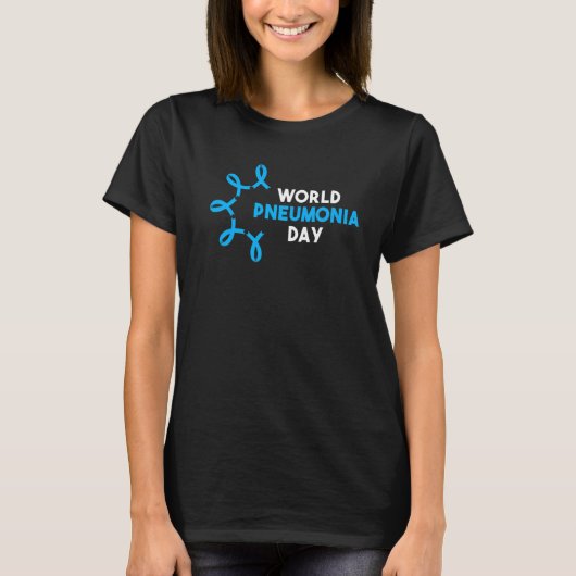 Werelddag longontsteking t-shirt (Voorkant)