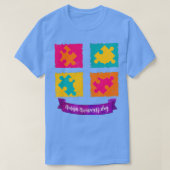 Werelddag van autisme 2023 - Voorlichting over aut T-shirt (Design voorkant)