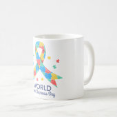 Werelddag van autisme koffiemok (Voorkant rechts)