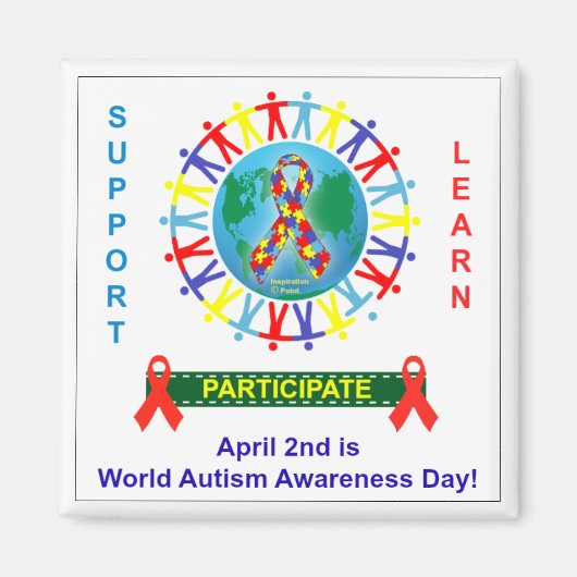 Werelddag van autisme magneet (Voorkant)