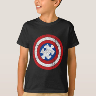 Werelddag van autisme Puzzle Superheld Boys K T-shirt