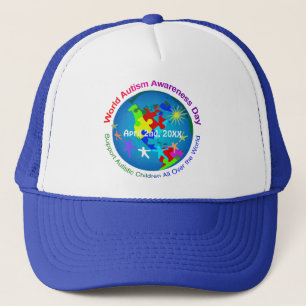 Werelddag van autisme trucker pet