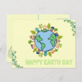 Werelddag van de Aarde Briefkaart (Voorkant / Achterkant)