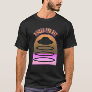 Werelddag van de Alien Abductie Spaceship Futurist T-shirt