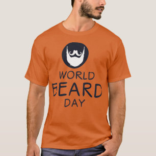 Werelddag van de baard, gehouden op 14 september t-shirt