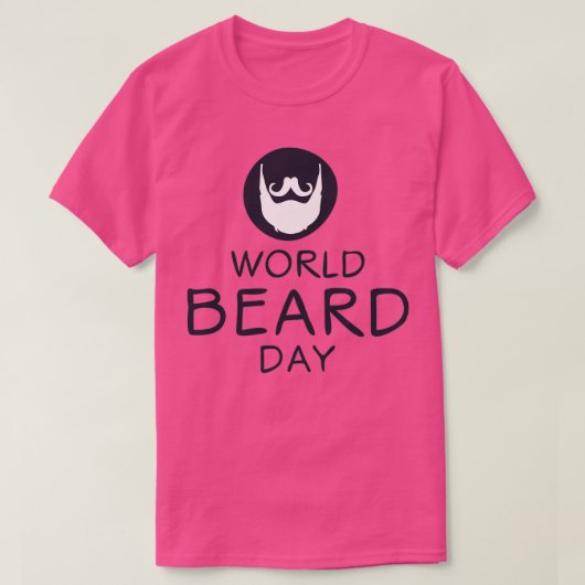 Werelddag van de baard op 4 september t-shirt (Design voorkant)