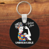 Werelddag van de bewustwording van autisme in een  sleutelhanger (Voorkant)