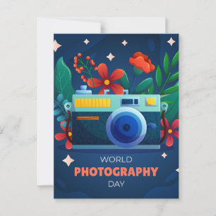 Werelddag van de fotografie briefkaart