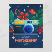 Werelddag van de fotografie briefkaart (Voorkant)