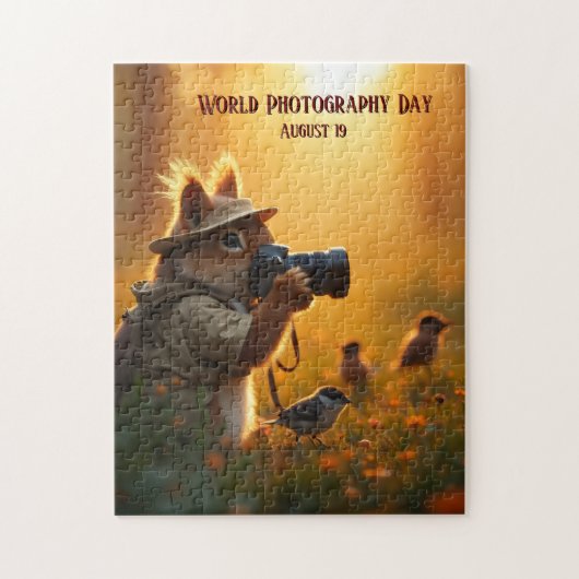 Werelddag van de fotografie legpuzzel (Verticaal)