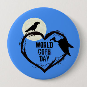 Werelddag van de Gothic - Button met wijnstokken e