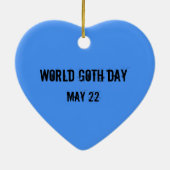 Werelddag van de Gothic - Ornament met vogels en m (Achterkant)