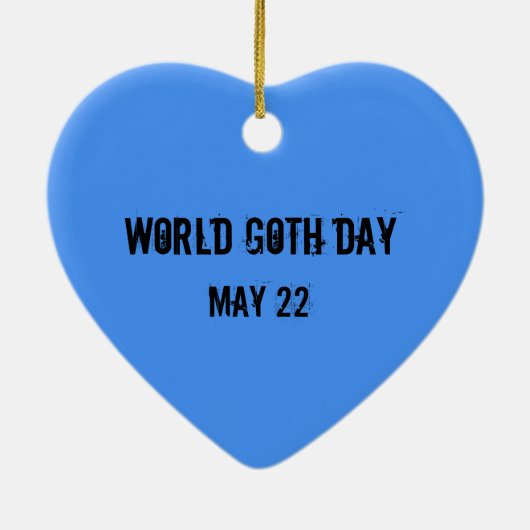 Werelddag van de Gothic - Ornament met vogels en m (Achterkant)