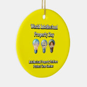 Werelddag van de Intellectuele Eigendom: Bescherm  Keramisch Ornament (Rechts)